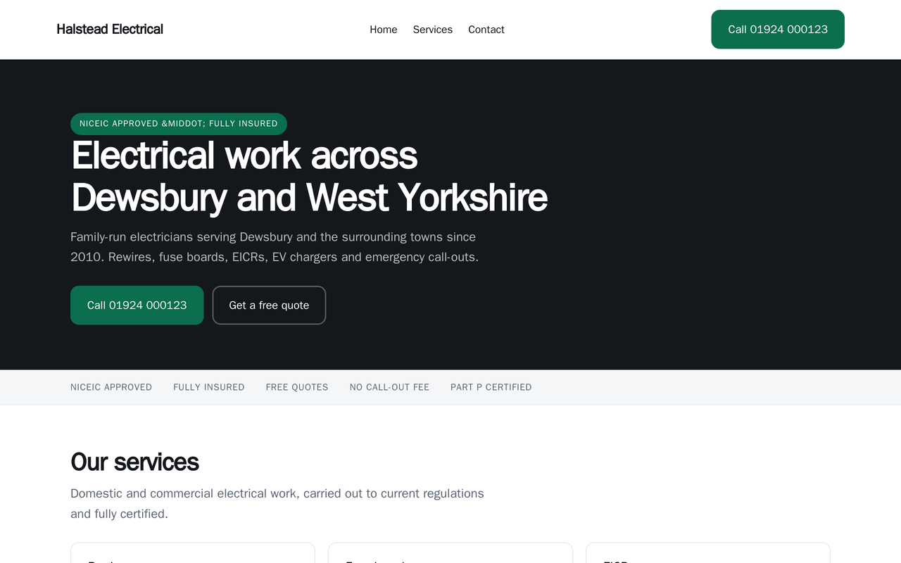The the trade. website template
