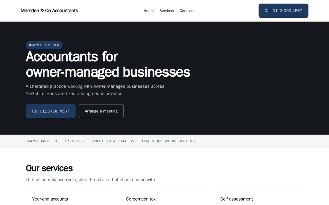 The the pro. website template